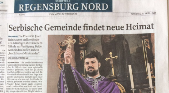 Serbische Gemeinde findet neue Heimat – Mittelbayrischezeitung
